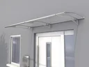 Canopy L 190, 190 x 95 x 17 cm, stainless steel, 4 mm clear