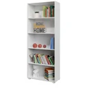 Vela bookcase with 5 compartments white 190cm