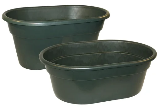 "Pasture drinking trough approx. 380 l, with drain plug, L 130 x W 85 x H 62 cm, weight 15 kg image"
