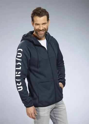 "Hooded sweatshirt, navy, size 2XL image"