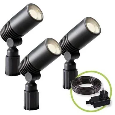 "GARDEN LIGHTS - ALDER - SPOTLIGHT - 12 V - 3 pcs. image"