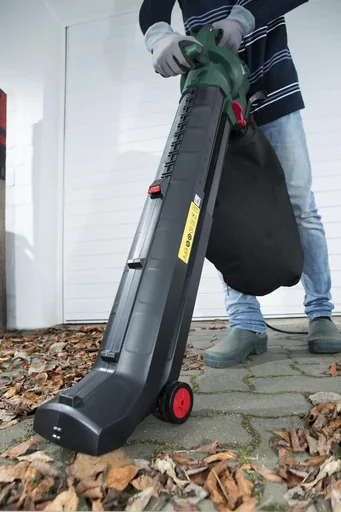 "4 in 1 electric leaf vacuum, 3000 watts + additional collection bag image"
