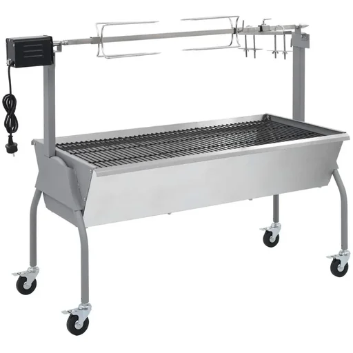 "Rotisserie grill with electric motor image"