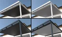St. Tropez under-roof awning, 3 x 3 m, anthracite fabric 314028, manual drive