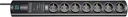 7-way power strip Primera-Tec Digimaster with surge protection 19500 A