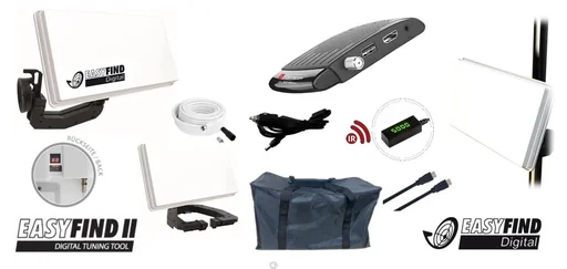 "SAT flat antenna Traveller-Kit II including Full HD receiver image"