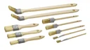 Brush set, 10 pieces, synthetic bristles, wooden handles FSC