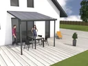 Patio roof kit, color anthracite, 3060 x 4060 mm