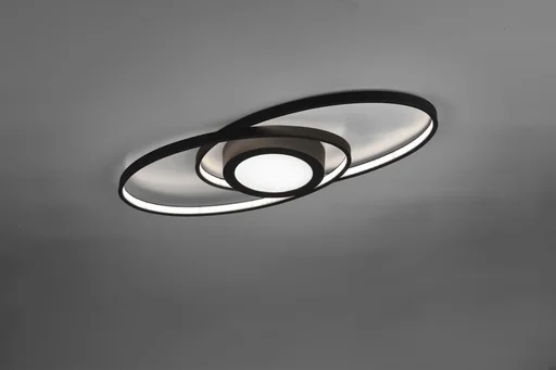 "LED ceiling light GALAXY, 27 W, 3000 K, 3000 lm, switch dimmer, color anthracite image"