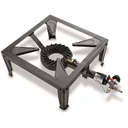 Cast iron 1 burner camping gas stove with thermocouple 7.5 KW 37cm 4 feet