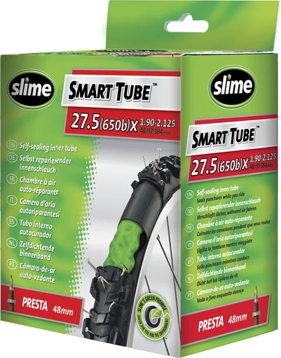 "Self-repairing bicycle tire inner tube 27.5"x1.90-2.125" Presta valve image"