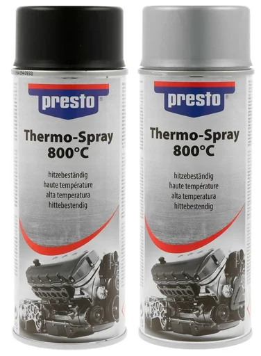 "Thermo-paint spray, heat-resistant up to 800°C, 400 ml, color silver image"