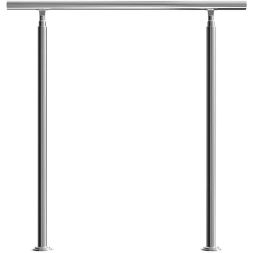 "Railing - stainless steel - silver - 107 x 100 cm image"