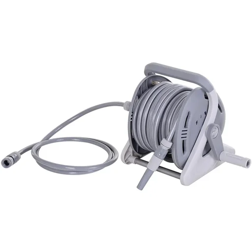 "Water hose reel 20m, grey image"
