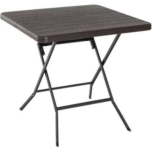 "Garden table folding table dining table wood look plastic brown image"