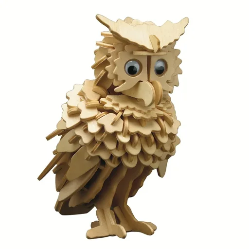 "Wooden construction kit "Owl" 10 x 18 cm image"