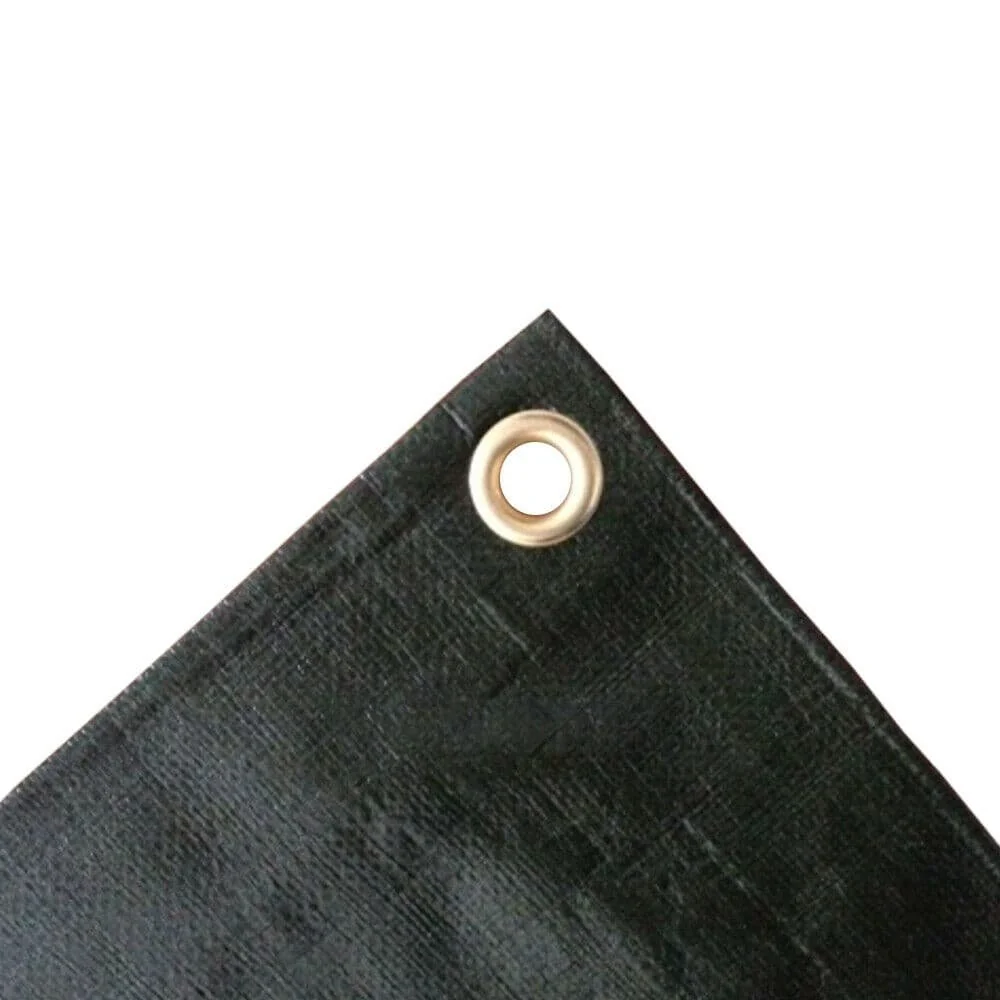 "Plandeka 280g/m², plandeka budowlana, ochronna, zielona 3x6 (18m²) image"