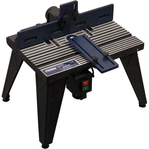 "PRA1011 Router Table - With Vacuum Cleaner Connection - Adjustable Angle Guide - Universal image"