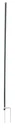 Replacement post, grey, 2 tips, 106 cm