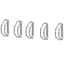 Bicycle parking rack, multi-rack, iron parking rack, floor and wall mounting, steel silver, 5 bicycles 29 x 32.5 x 8.2