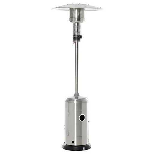 "Patio heater with anti-tip switch, automatic safety shutdown, patio heater with wheels ro image"