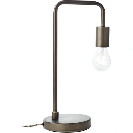 "Table lamp Fila industrial wood black 40cm E27 image"