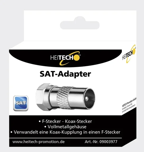 "SAT adapter F-connector-coax connector image"