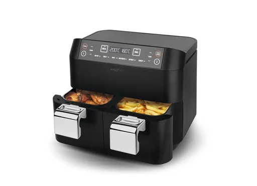 "Hot air fryer with double basket, 2 x 3.8 l image"