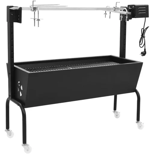 "BBQ Rotisserie electric stainless steel image"