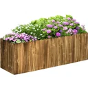 Raised bed planter herb bed planting bed vegetable flower bed flower box fir wood 120 x 40 x 40 cm