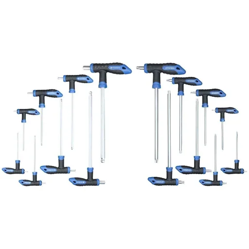 "16-piece T-handle hex key set image"