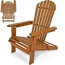 Adirondack garden chair / deck chair - acacia wood - foldable