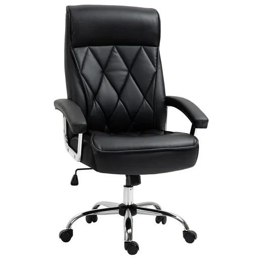 "Executive chair office chair desk chair swivel chair ergonomic with rocker function height adjustable diamond pattern modern ele image"