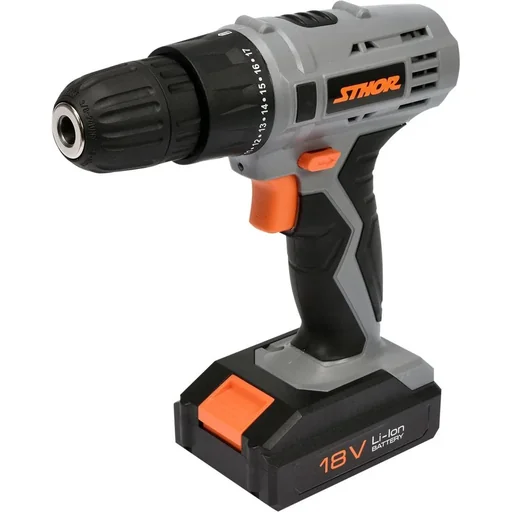"Cordless drill with battery and charger - 18V - 10mm - 17Nm image"