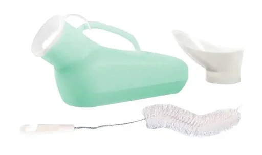 "Urinal for women and men 800ml mint incl. cleaning brush image"