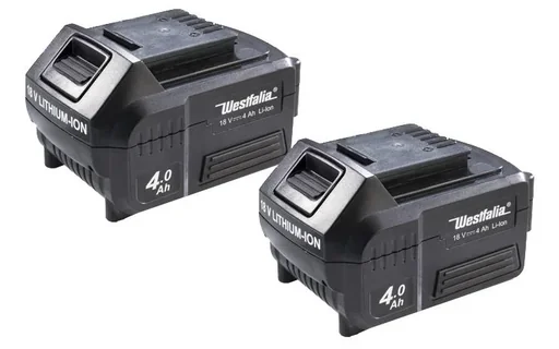 "Battery 18 V Li-Ion 4.0 Ah A4AH18, 2 pieces image"