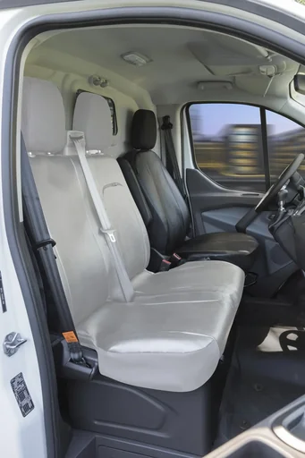 "Fitted seat covers Ford Transit for single front seat made of artificial leather from 05/2014 - today image"