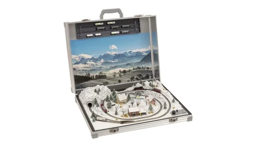"Model railway case St. Anton, with Märklin® mini-club tracks image"