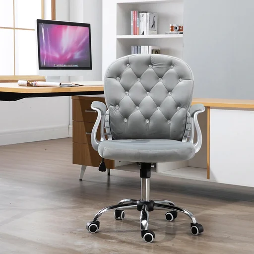 "Luxury office chair, grey image"