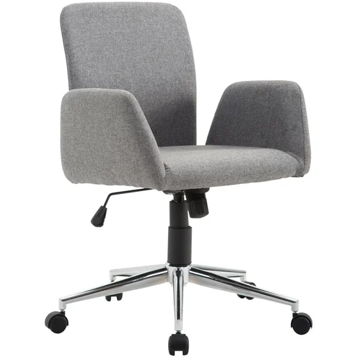 "Office chair swivel chair desk chair armchair fabric grey image"
