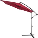 Parasol aluminum Ø 300cm red with UV protection 40+