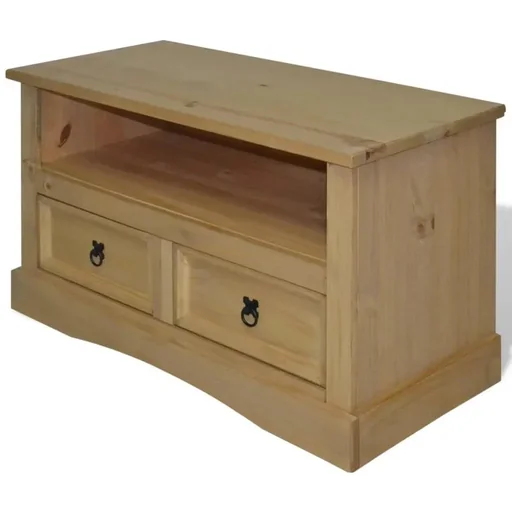 "TV cabinet Mexican pine Corona style 91x43x56 cm image"