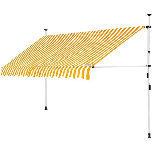 "Clamp awning yellow/white 350cm image"