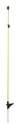 Oval fiberglass post yellow with metal tip, 110cm