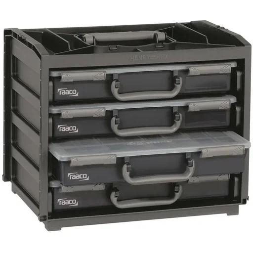 "Raaco handy box with 4 compartments Box Silverline image"