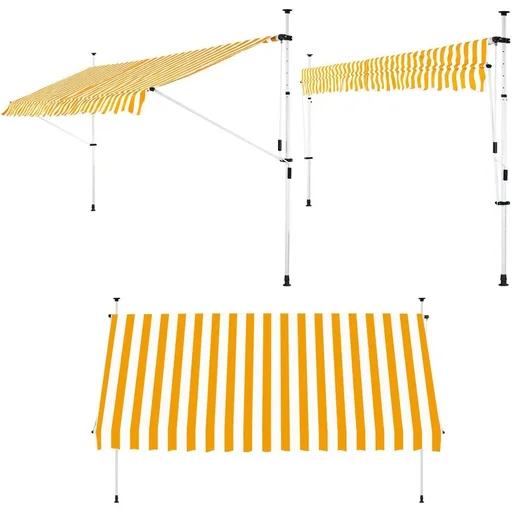 "Clamp awning blue/white 200cm image"