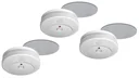 Smoke detectors and magnetic mountings - 3 pieces each in a value set