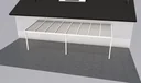 Patio roof Premium, white, 8125 x 3060 mm - Klima blue