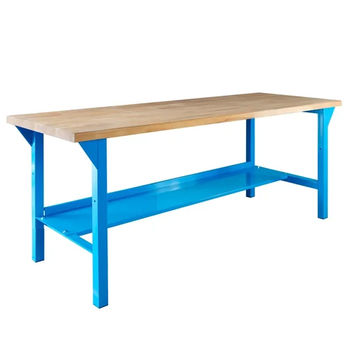 "Workbench PROFI 1500, light blue, height 850 mm image"