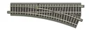 Right switch for manual operation, length 200 mm, branch angle 22.5°, branch radius 502.7 mm.